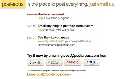 Posterous - The place to post everything. Just email us. Dead simple blog by email..jpg